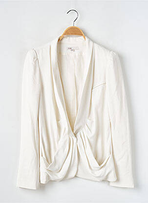 Veste chic tissage crêpe blanc MAJE femme