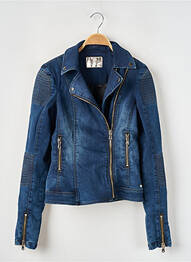 Veste casual epaulette bleu GOLD ON THE ROCKS femme