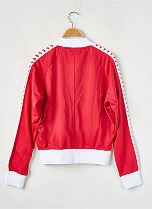 Blouson effet matière satinée rouge ARENA femme