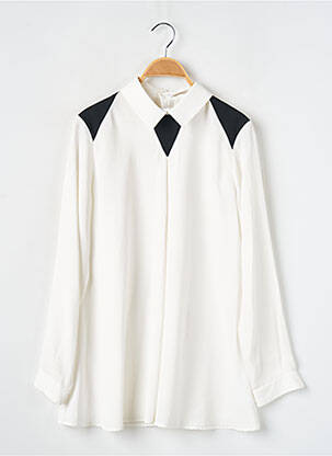 Tunique manches longues col chemisier blanc ANNE FONTAINE femme