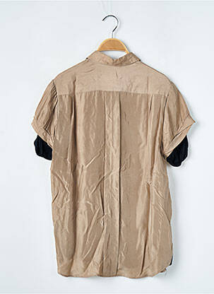Chemisier coupe fluide manches courtes beige THE KOOPLES femme