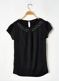 Top coupe fluide manches courtes noir SANS MARQUE femme