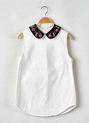 Top sans manche sans manche blanc MANOUSH femme
