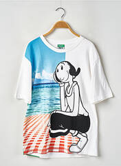 T-shirt blanc BENETTON pour femme seconde vue