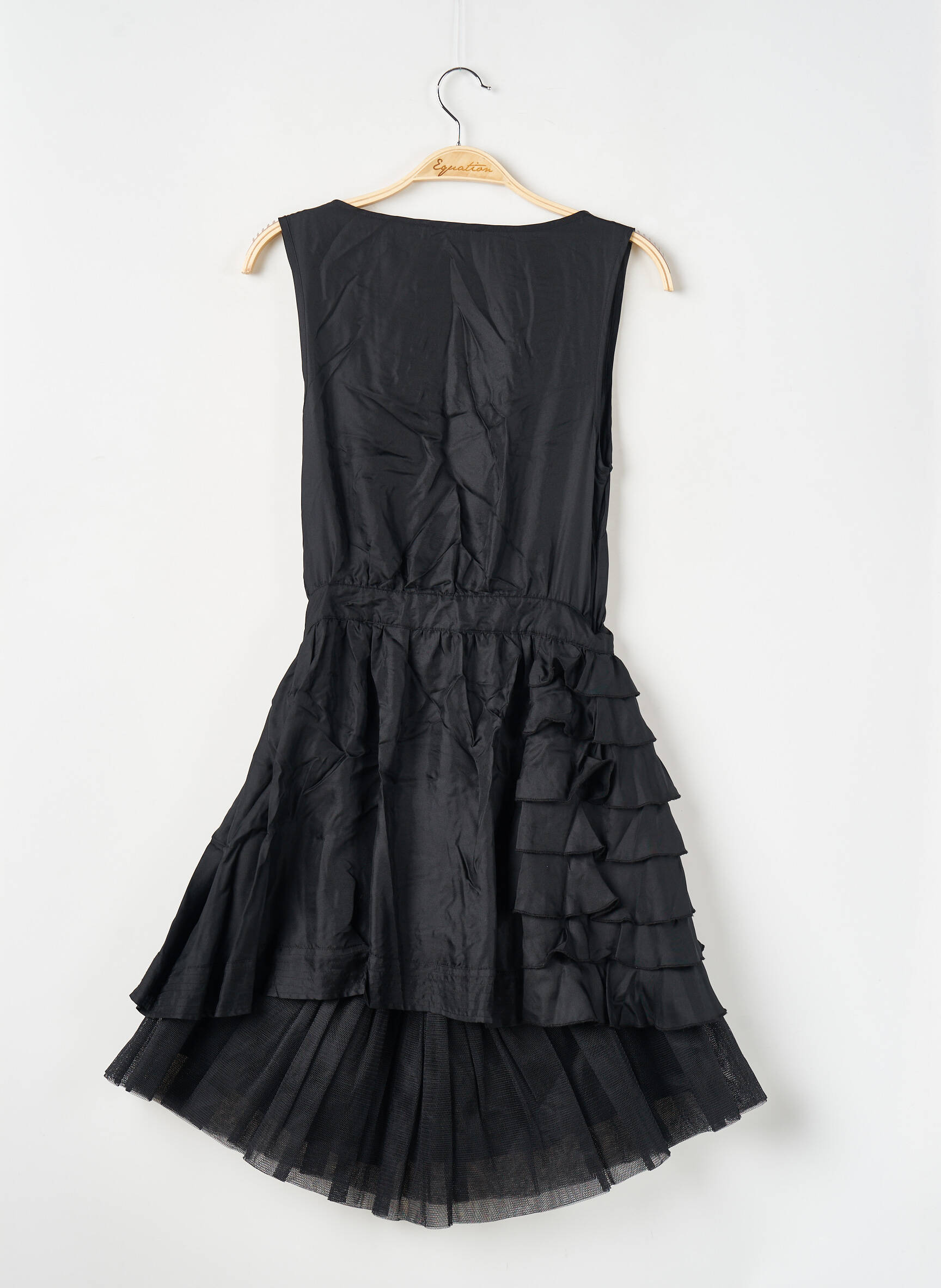 Robe mi-longue sans manche sans manche noir MORGAN femme