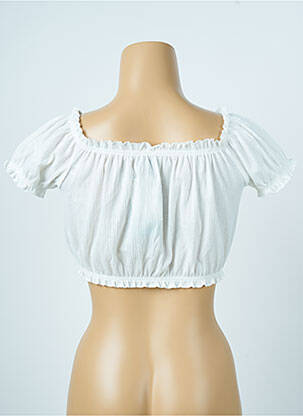 Blouse manches courtes manches courtes blanc DIVIDED H&M femme
