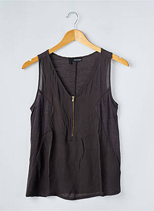 Top coupe fluide sans manche gris THE KOOPLES femme