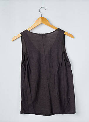 Top coupe fluide sans manche gris THE KOOPLES femme