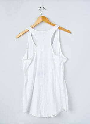 Débardeur tissage jersey sans manche blanc KARL LAGERFELD femme