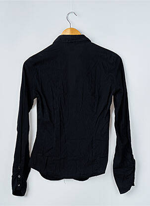 Chemisier coupe cintrée manches longues noir H&M femme