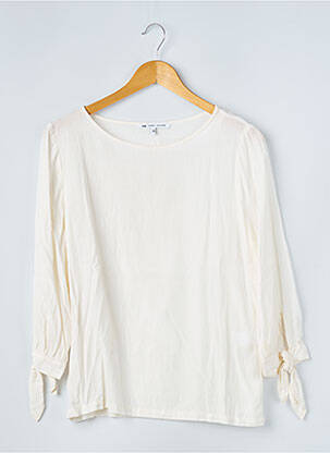 Blouse col rond manches 3/4 beige SAINT HILAIRE femme