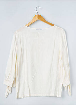 Blouse col rond manches 3/4 beige SAINT HILAIRE femme