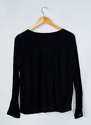 Blouse poignets boutonnés avec fente manches longues noir BA&SH femme