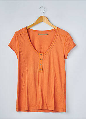 T-shirt coupe droite manches courtes orange BERENICE femme