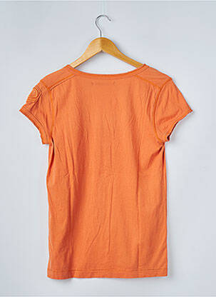 T-shirt coupe droite manches courtes orange BERENICE femme