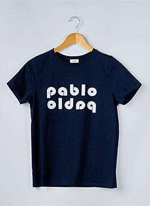 T-shirt coupe droite manches courtes bleu PABLO femme