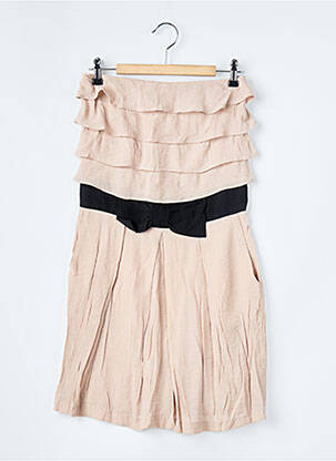 Robe courte sans manche sans manche beige SANDRO femme