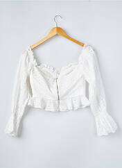 Blouse blanc BOOHOO pour femme seconde vue