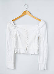 Chemisier blanc LINJIA SHOP pour femme seconde vue