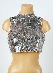 Top argent ASOS pour femme seconde vue