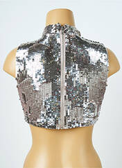 Top argent ASOS pour femme seconde vue