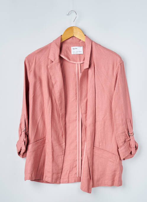 Blazer rose BERSHKA pour femme