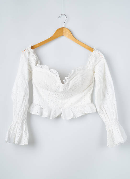 Blouse blanc BOOHOO pour femme