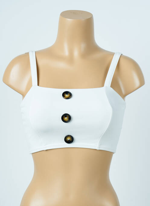 Top blanc BOOHOO pour femme