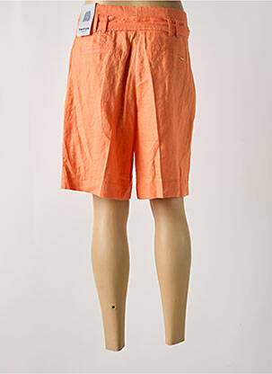 Bermuda taille à pinces taille haute orange TAIFUN femme