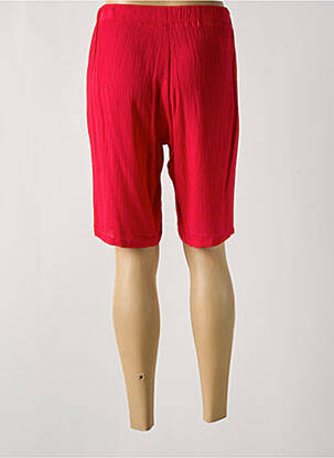 Bermuda taille élastique taille normale rouge MERI & ESCA femme