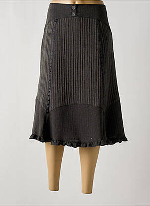 Jupe mi-longue coupe évasée gris TELMAIL femme