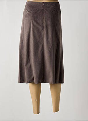 Jupe mi-longue coupe droite gris GERRY WEBER femme