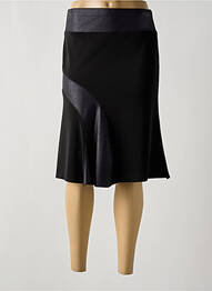 Jupe mi-longue stretch noir FRANCE RIVOIRE femme