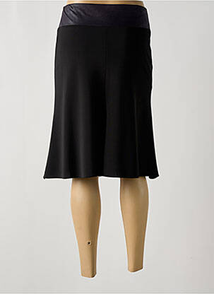 Jupe mi-longue stretch noir FRANCE RIVOIRE femme