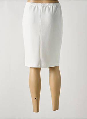 Jupe mi-longue coupe droite beige TELMAIL femme
