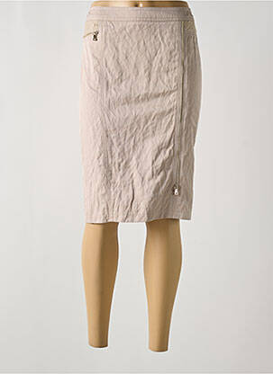 Jupe mi-longue coupe droite beige GERRY WEBER femme
