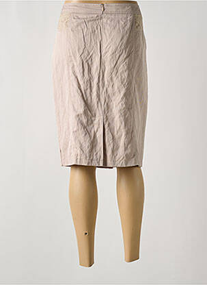 Jupe mi-longue coupe droite beige GERRY WEBER femme