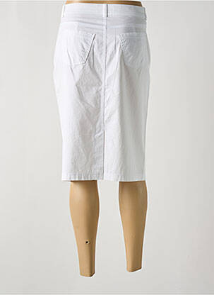 Jupe mi-longue taille à pinces blanc GERRY WEBER femme