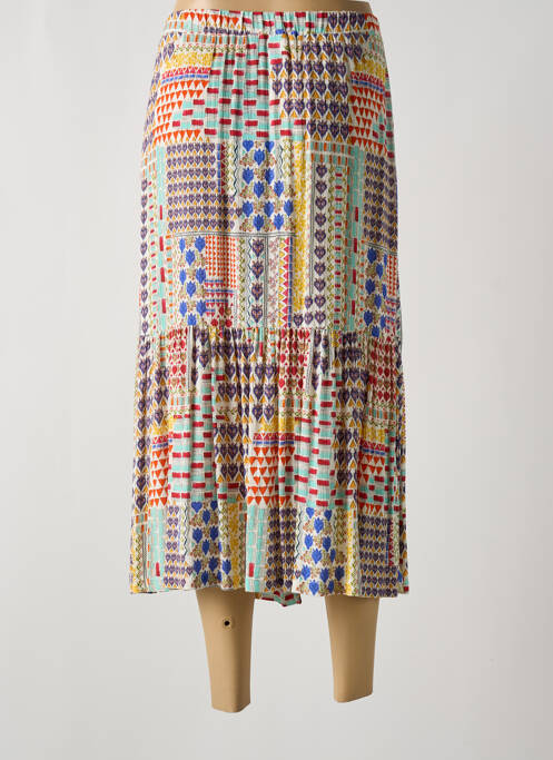 Jupe mi-longue beige TELMAIL pour femme