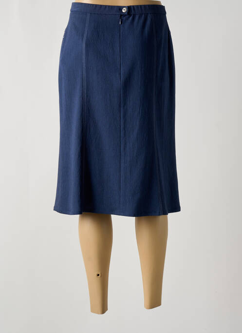 Jupe mi-longue bleu FRANCE RIVOIRE femme