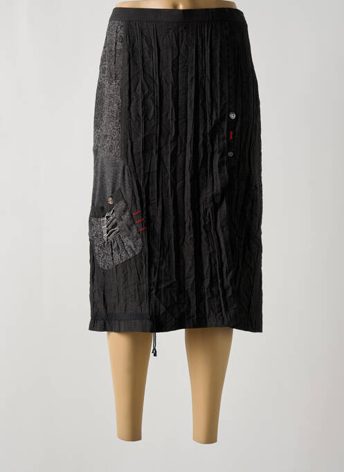 Jupe mi-longue gris JEAN GABRIEL pour femme