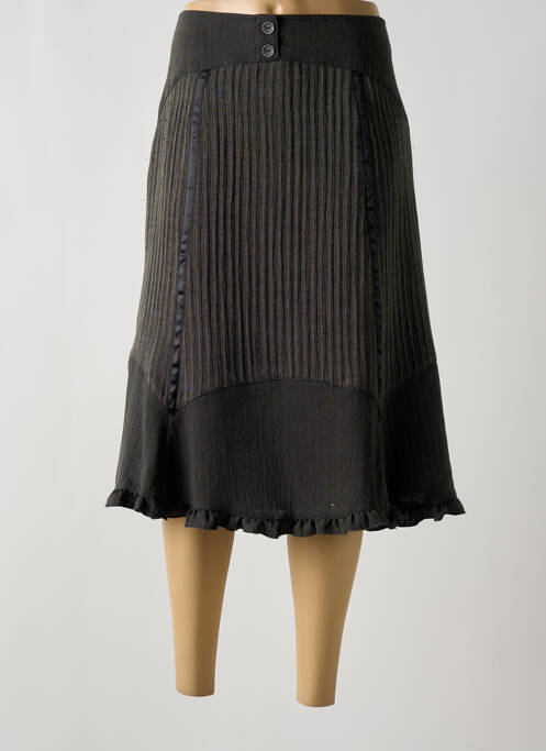 Jupe mi-longue gris TELMAIL pour femme