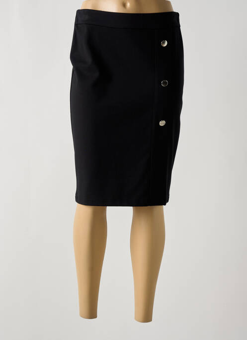 Jupe mi-longue noir TAIFUN pour femme