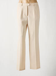 Pantalon poches taille haute beige LUCIA femme