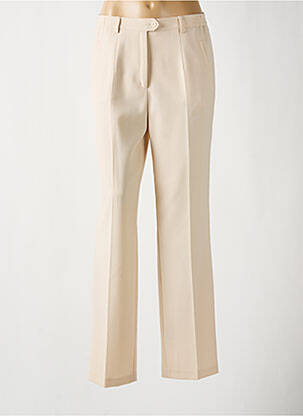 Pantalon poches taille haute beige LUCIA femme