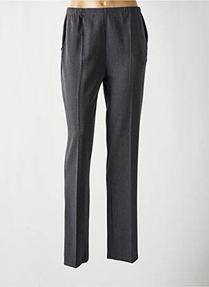 Pantalon slim taille élastique gris FRANCE RIVOIRE femme
