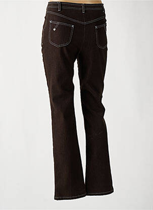 Pantalon coupe droite taille haute marron PAUL MAUSNER femme