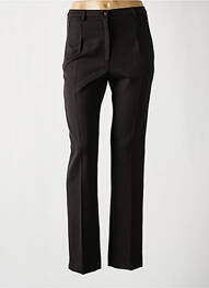 Pantalon slim taille élastique noir ANNA MONTANA femme