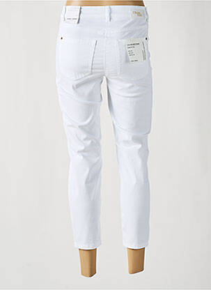 Pantalon 7/8 fermeture zippée sous rabat boutonné blanc GERRY WEBER femme