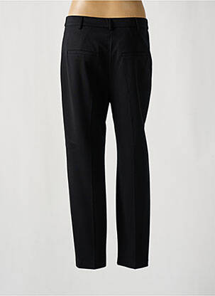 Pantalon droit fermeture zippée sous rabat avec crochet noir GERRY WEBER femme